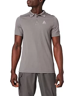 Koszulki męskie - Odlo Odlo Męska koszulka polo S/S F-dry szary Odlo Steel Grey L 550802 - grafika 1