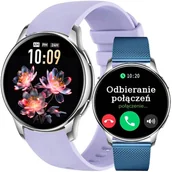 Smartwatch - Smartwatch damski Rubicon -Asturia- AMOLED rozmowy BT 2 PASKI - miniaturka - grafika 1
