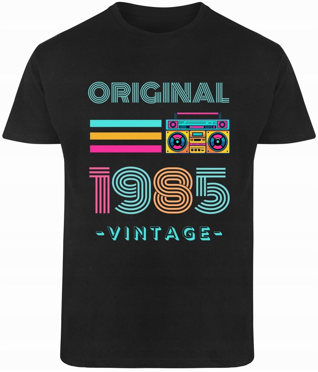 Koszulka na 40 Urodziny kaseta Vintage limited Prezent 40tka R-S A963