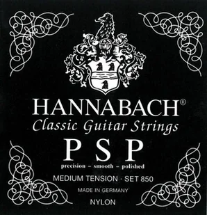 Hannabach Klassik Gita rrensaiten Serie 850 Medium Tension PSP  komplet 652757 - Struny gitarowe  - miniaturka - grafika 1