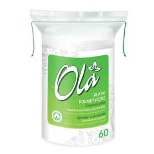 OLA Płatki kosmetyczne owalne, 60 sztuk - Waciki, płatki i patyczki kosmetyczne - miniaturka - grafika 1