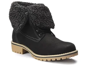 Botki zimowe trapery damskie skórzane ocieplane Marco Tozzi 26223-36 - Botki damskie - miniaturka - grafika 1