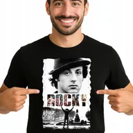 Koszulki męskie - ROCKY BALBOA KOSZULKA MĘSKA STALLONE WŁOSKI OGIER DLA FANA 3461 L CZARNA - miniaturka - grafika 1