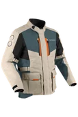 Odzież motocyklowa - Kurtka Motocyklowa Bering Siberia Beżowy/Szary/PomarańczowyL - miniaturka - grafika 1
