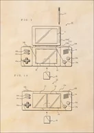 Plakaty - Patent, Konsola Nintendo 2013 sepia - plakat Wymiar do wyboru: 40x50 cm - miniaturka - grafika 1