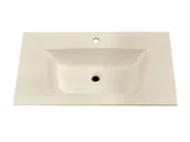 Umywalki - Umywalka Nablatowa / Wpuszczana W Blat, Prostokątna, Biała, 82 X 49 Cm, Polski Producent / Idealstones - miniaturka - grafika 1