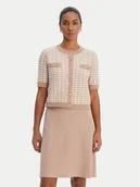 Sukienki - Morgan Sukienka dzianinowa 261-RMORESA Beżowy Slim Fit - miniaturka - grafika 1