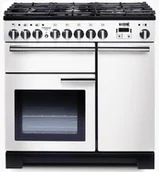 Kuchenki gazowo-elektryczne - Kuchnia FALCON Professional Deluxe 90 Biały chrom - miniaturka - grafika 1