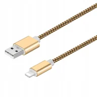 Kable USB - Kabel Przewód iPhone - USB 1m kolor złoty - miniaturka - grafika 1