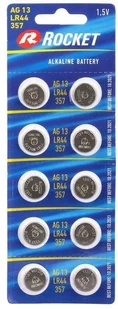 Rocket Bateria Alkaiczna Ag13/Lr44 10 Sztuk - Zabawki interaktywne dla dzieci - miniaturka - grafika 1