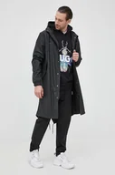 Kurtki damskie - Rains parka 18140 Fishtail Parka 18140 kolor czarny przejściowa 18140.01-Black - miniaturka - grafika 1
