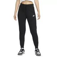 Spodnie sportowe damskie - Spodnie Nike Sportswear Club Fleece DQ5174-010 - czarne - miniaturka - grafika 1