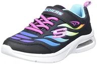 Buty dla dziewczynek - Skechers Dziewczęce sneakersy Microspec Max Airy Color, czarny, 37 eu - miniaturka - grafika 1