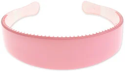 RÓŻOWA OPASKA PLASTIKOWA opaski styl sportowy plastik z grzebykiem kolor pastelowy (cj1850) - Ozdoby do włosów - miniaturka - grafika 1