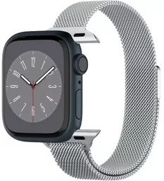 Spigen Pasek Metal Fit do Apple Watch 41/40/38 mm, srebrny - Akcesoria do smartwatchy - miniaturka - grafika 1