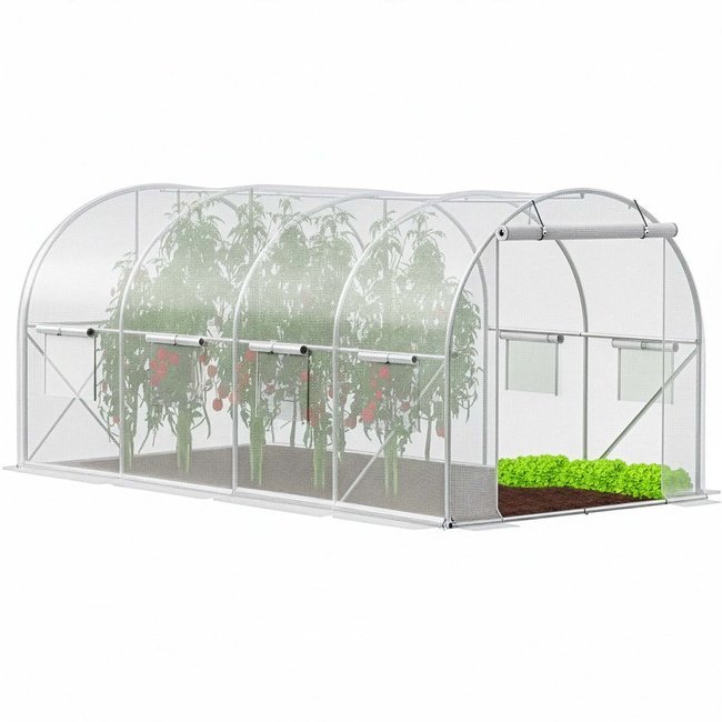 Springos Szklarnia ogrodowa foliowa UV4 140g/m2 4x2,5x2 m tunel