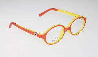 Okulary korekcyjne, oprawki, szkła - Oprawki okularowe RICCO KIDS JTXYQ 1014 C2 pomarańczowo-żółte - grafika 1