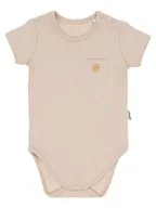 Body dla niemowląt - Chłopięce body krótki rękaw beżowe Nicol,r.74 - miniaturka - grafika 1