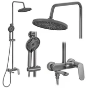 Zestawy prysznicowe - Rea Zestaw Prysznicowy REA Marco Tytan - miniaturka - grafika 1