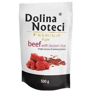Dolina Noteci Premium Pies Pure Wołowina I Ryż Saszetka 500G - Mokra karma dla psów - miniaturka - grafika 1