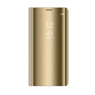 TelForceOne Etui Smart Clear View do Samsung Galaxy A14 5G złote - Etui i futerały do telefonów - miniaturka - grafika 1