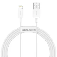 Kable USB - Baseus Kabel USB do Lightning Superior Series, 2.4A, 1,5m (biały) - miniaturka - grafika 1