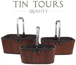 KOMPLET 3 BRĄZOWYCH BAMBUSOWYCH KOSZYKÓW ZE SKŁADANYMI UCHWYTAMI - Kosze wiklinowe KOMPLET 3 BRĄZOWYCH BAMBUSOWYCH KOSZYKÓW ZE SKŁADANYMI UCHWYTAMI - Kosze wiklinowe - miniaturka - grafika 1