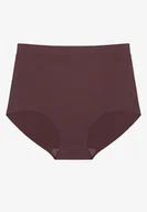 Majtki damskie - Ciemnofioletowe Majtki Bezszwowe z Wysokim Stanem Navlira - Born2be - miniaturka - grafika 1