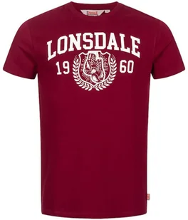 T-shirt LONSDALE STAXIGOE bordowa-L - Koszulki męskie - miniaturka - grafika 1