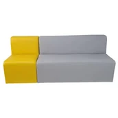 Meble i wyposażenie gabinetów medycznych - Zestaw siedzisk dla dzieci MODULO 1 NC568 - 132x49x52 cm - miniaturka - grafika 1