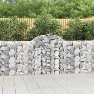 Pozostałe narzędzia ogrodowe - vidaXL Kosze gabionowe, 40 szt, 200x30x100/120cm, galwanizowane żelazo - miniaturka - grafika 1