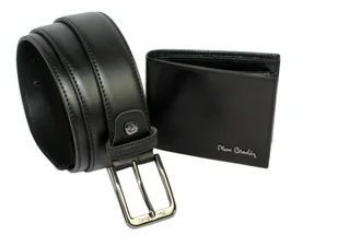 Elegancki I Stylowy Zestaw Upominkowy Dla Niego Pierre Cardin Portfel Poziomy i pasek z klamrą tradycyjną PC24 - Paski - miniaturka - grafika 6