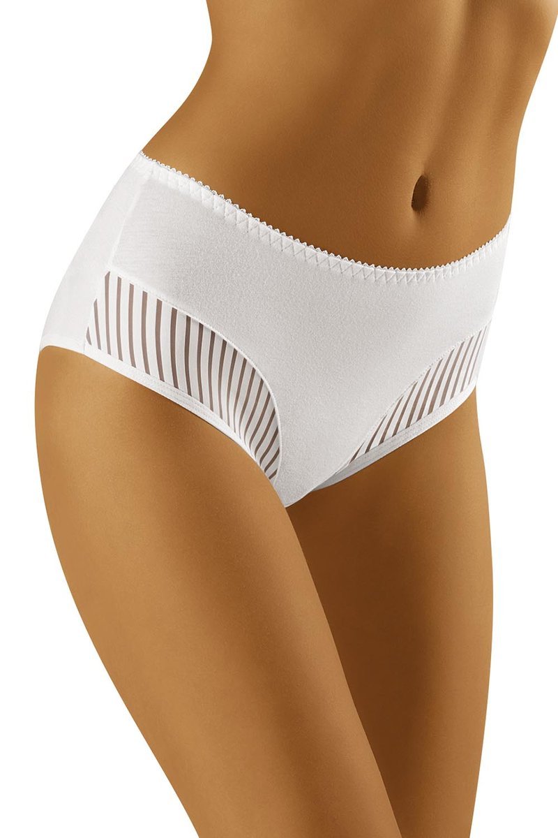 Wol-Bar Eco-QI biały 2XL Majtki wysokie figi