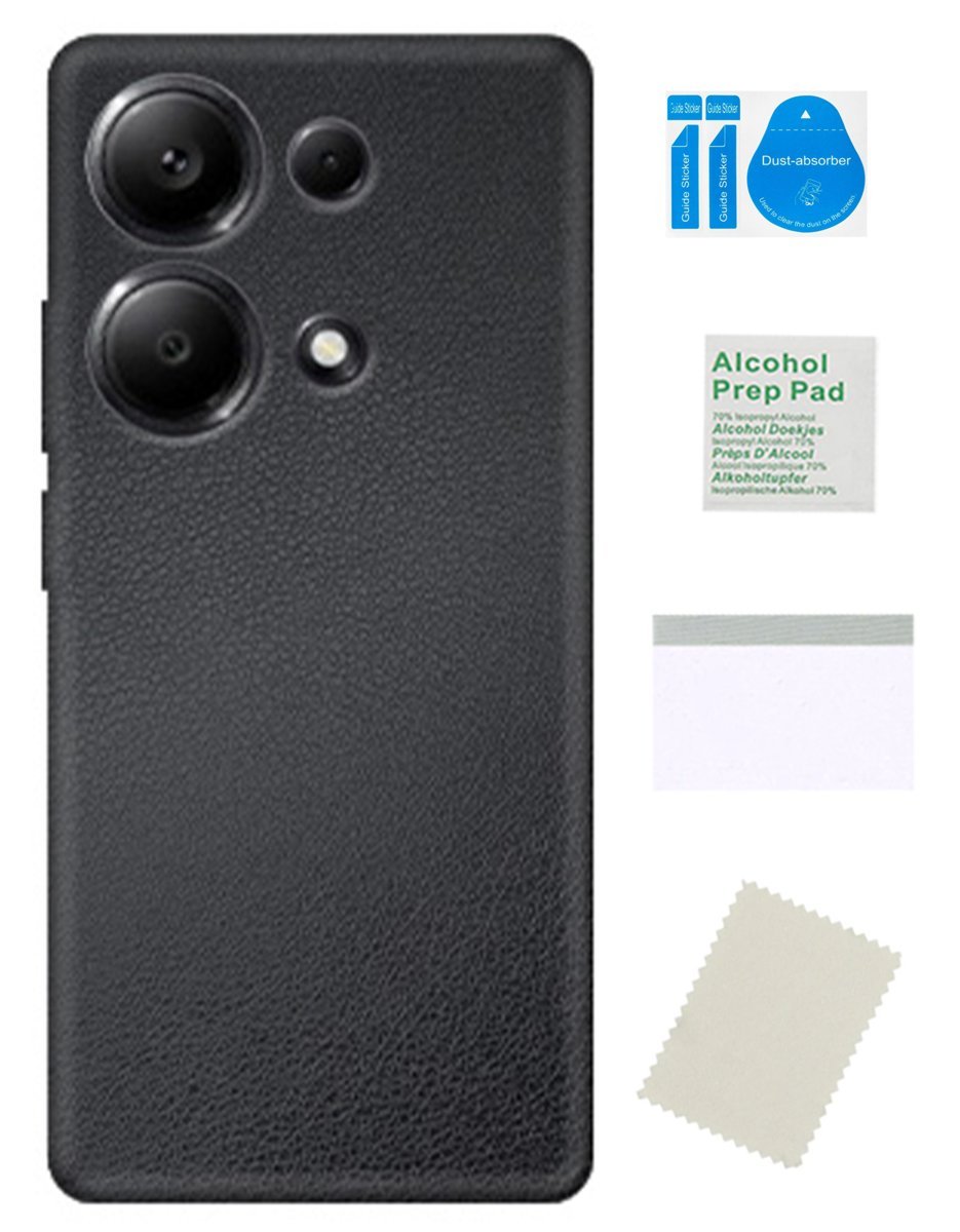 Folia ochronna do XIAOMI REDMI NOTE 13 PRO 5G tył skin kropka czarna skórka