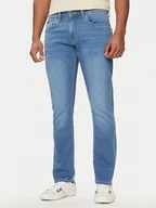 Spodnie męskie - Pepe Jeans Jeansy PM207389 Niebieski Slim Fit - miniaturka - grafika 1