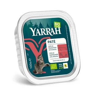Yarrah Adult Bio Kawałki w sosie 16 x 100 g Kurczak i wołowina - Mokra karma dla kotów - miniaturka - grafika 1