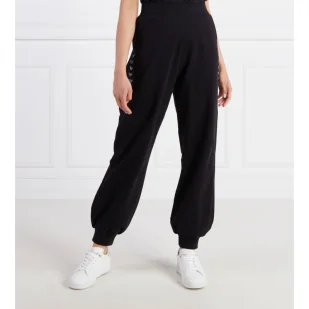 EA7 Spodnie dresowe | Regular Fit - Dresy damskie - miniaturka - grafika 1