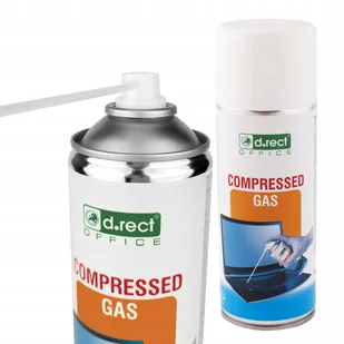SPRĘŻONE POWIETRZE 400 ml D.RECT sprężony GAZ DO KOMPUTERA - Środki i akcesoria czyszczące do komputerów - miniaturka - grafika 1