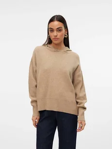 Vero Moda Sweter w kolorze karmelowym - Swetry damskie - miniaturka - grafika 1