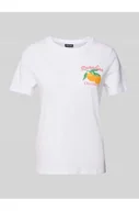 Koszulki i topy damskie - T-shirt o kroju regular fit z czystej bawełny model SUMMER - Pieces - miniaturka - grafika 1