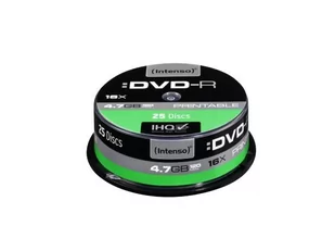 Intenso DVD-R 4.7GB 16x PRINTABLE 25 Szpula NDITVRMCE010 - Nośniki danych - miniaturka - grafika 1