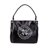 Torebki damskie - Torebka damska z nadrukiem, 35 x 30 x 14 cm, czarna - miniaturka - grafika 1