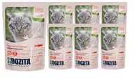Mokra karma dla kotów - Bozita Kawałki w sosie z łososiem saszetka) 12x85g 42636-uniw - miniaturka - grafika 1