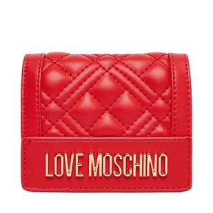 Mały Portfel Damski LOVE MOSCHINO JC5601PP0NLA0500 Czerwony - Portfele - miniaturka - grafika 1