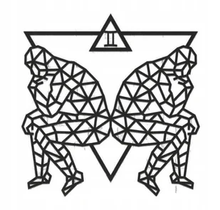 DREWNIANE PUZZLE 3D DEKORACJA ŚCIENNA ZNAK ZODIAKU BLIŹNIĘTA DO ZŁOŻENIA - Puzzle - miniaturka - grafika 1