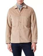 Kurtki męskie - s.Oliver Męska kurtka z długim rękawem, beżowa, XL - miniaturka - grafika 1