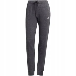 Spodnie damskie adidas Essentials Slim Tapered Cuffed Pant ciemnoszare HA0265-L - Spodnie męskie - miniaturka - grafika 1