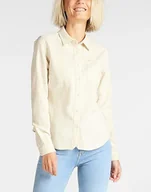 Koszule damskie - LEE DAMSKA KOSZULA MATERIAŁOWA 2 POCKET WORK SHIRT OLIVE GREEN L45UJYNX 112110591 - Lee - miniaturka - grafika 1