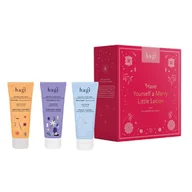 Zestawy kosmetyków damskich - HAGI SET Have Yourself a Merry Little Lotion balsam do ciała Korzenna Pomarańcza 75ml + balsam do ciała Na Śliwki 75ml + balsam do ciała Zimowe Otulen - miniaturka - grafika 1