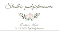 Wesele i ślub - Naklejki personalizowane na pudełka na ciasto - 30 szt. - miniaturka - grafika 1